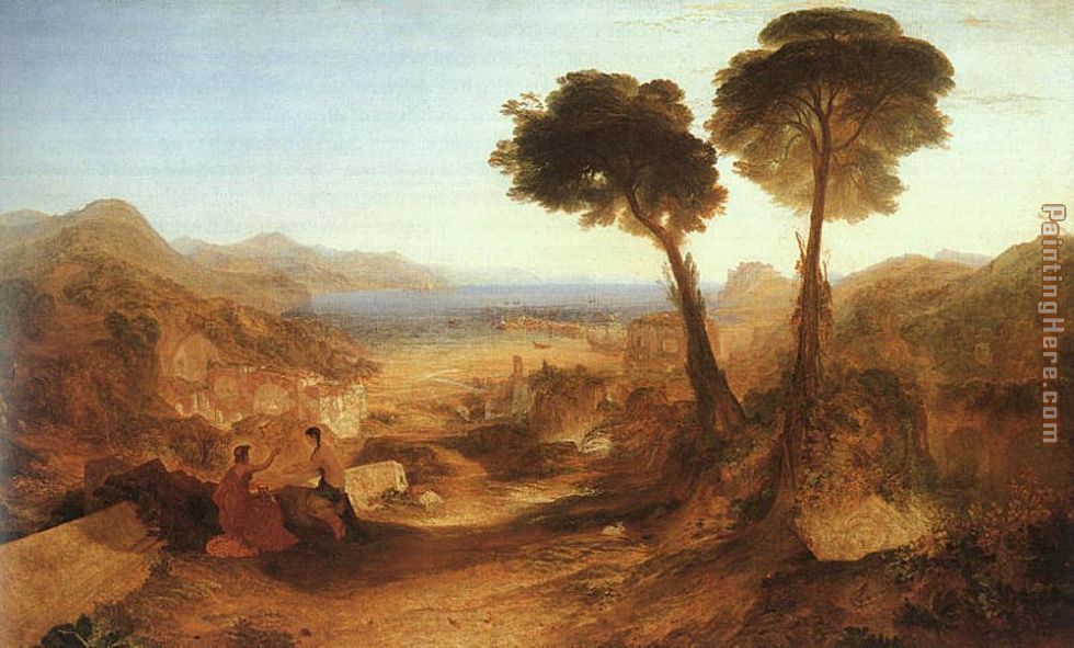 The Bay of Baiae with Apollo and the Sibyl painting - Joseph Mallord William Turner The Bay of Baiae with Apollo and the Sibyl art painting